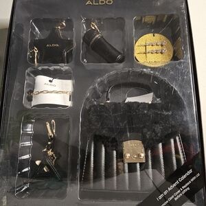 ALDO Black and Gold Women's Accessory Set